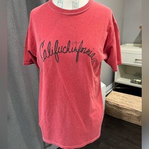 Adaptation size XS/S red Cali****infornia t shirt